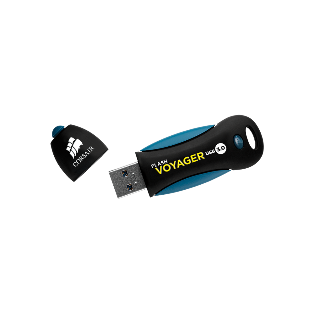 Corsair Voyager 256GB unidad flash USB USB tipo A 3.2 Gen 1 (3.1 Gen 1) Negro, Azul