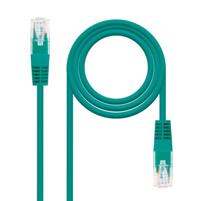 Nanocable CABLE RED LATIGUILLO RJ45 CAT.5E UTP AWG24, VERDE, 3.0 M