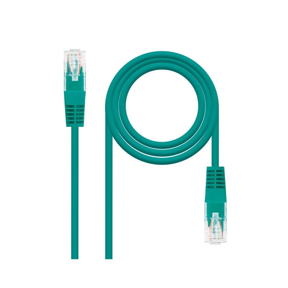 Nanocable CABLE RED LATIGUILLO RJ45 CAT.5E UTP AWG24, VERDE, 3.0 M