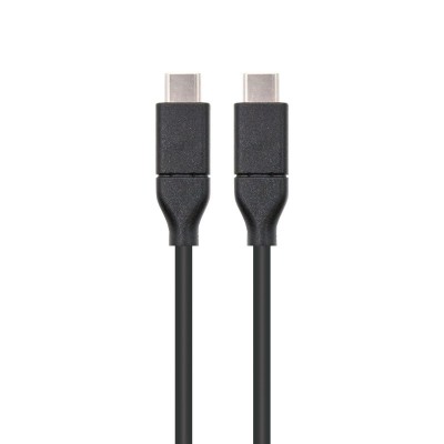 Nanocable USB 3.1, 1m cable USB USB 3.2 Gen 2 (3.1 Gen 2) USB C Negro