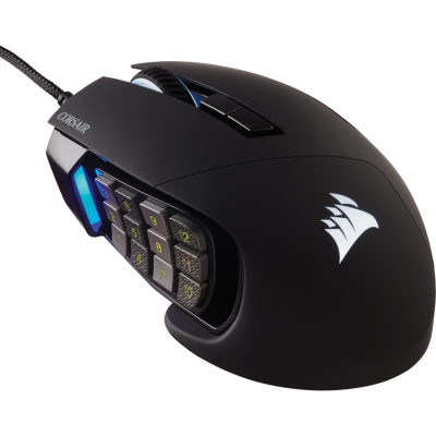 Corsair Scimitar RGB Elite ratón mano derecha USB tipo A Óptico 18000 DPI