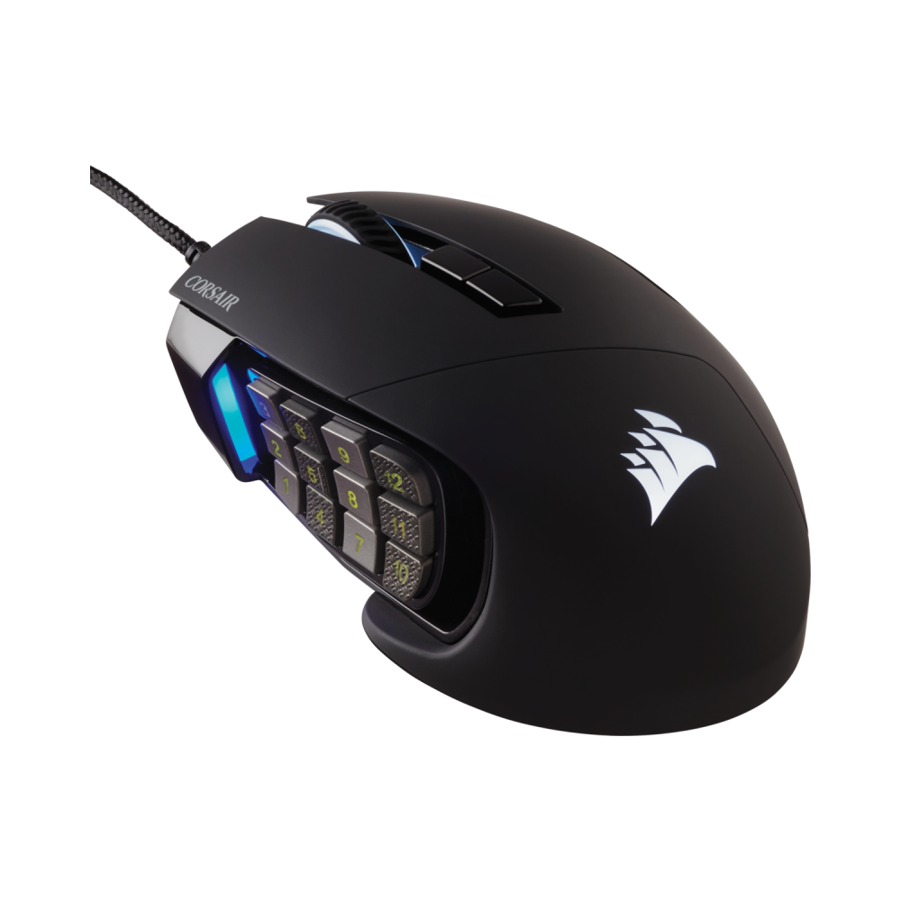 Corsair Scimitar RGB Elite ratón mano derecha USB tipo A Óptico 18000 DPI