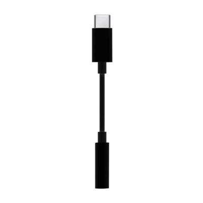 AISENS Conversor USB-C a audio estilo Apple, USB-CM-Jack 3.5H, Negro, 15 cm