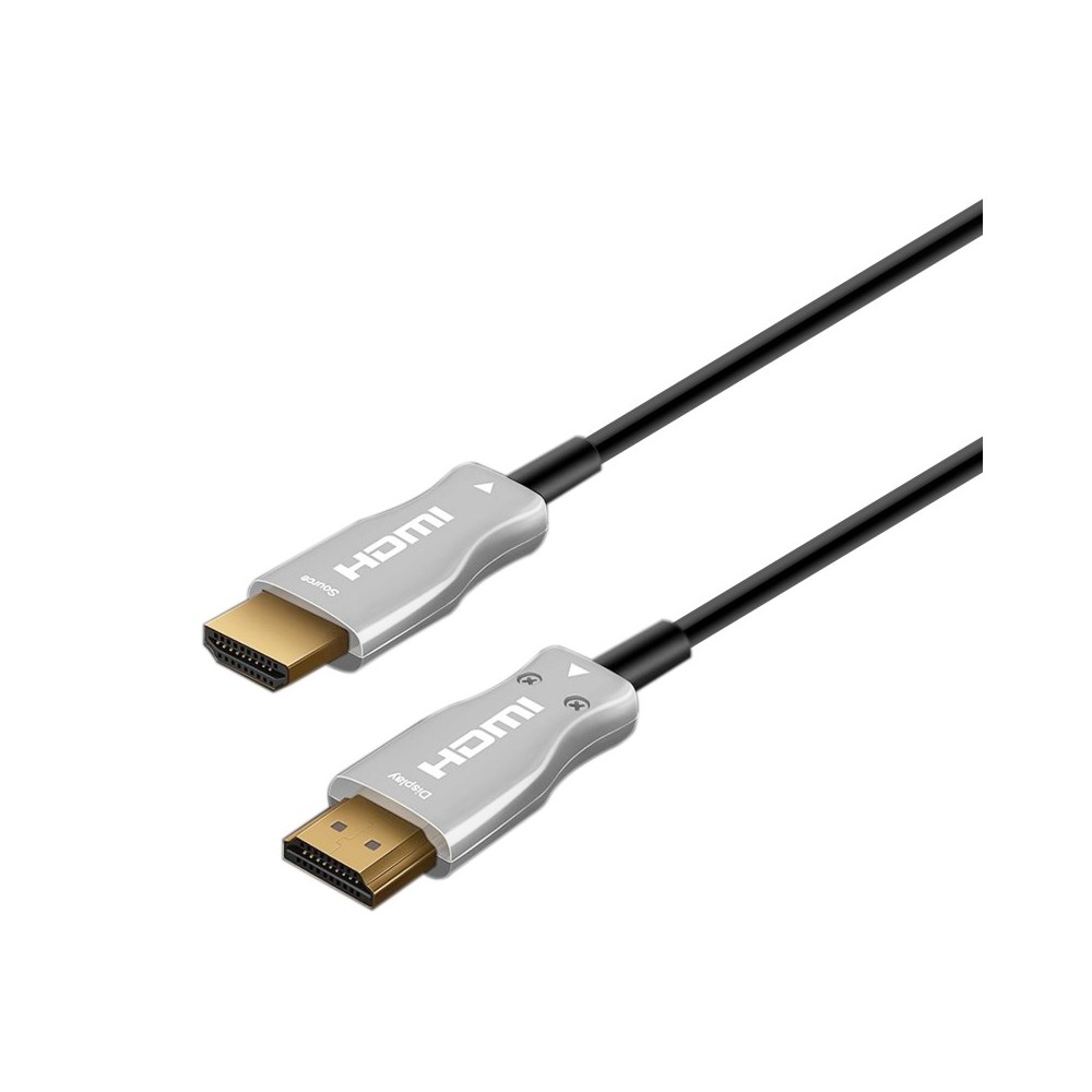AISENS Cable HDMI V2.0 AOC Premium alta velocidad  HEC 4k@60hz 18Gbps, AM-AM, Negro, 30 m