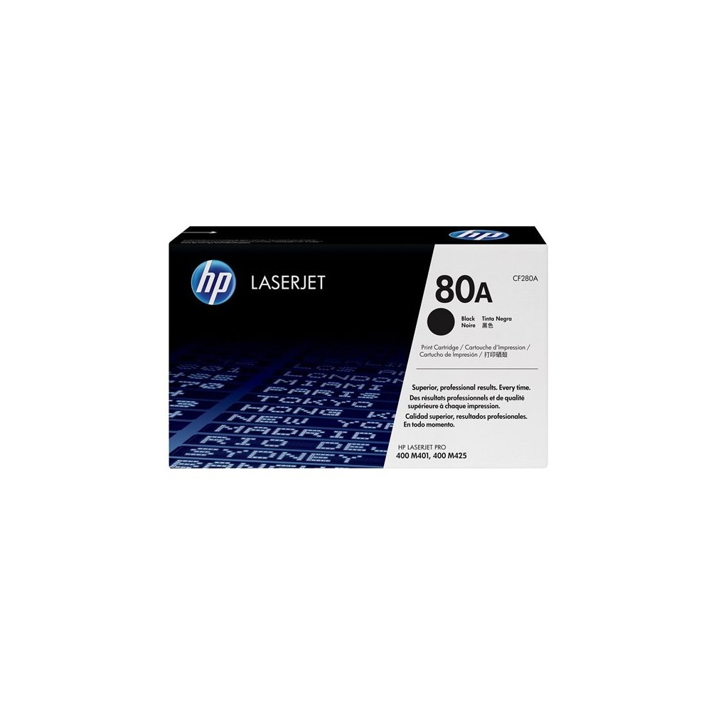 HP Cartucho de tóner original LaserJet 80A negro