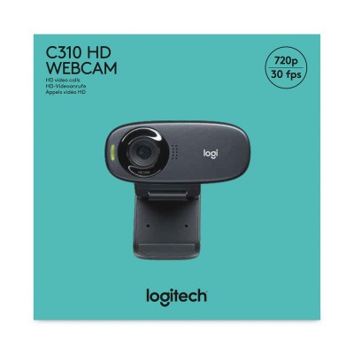Logitech C310 HD cámara web 5 MP 1280 x 720 Pixeles USB Negro