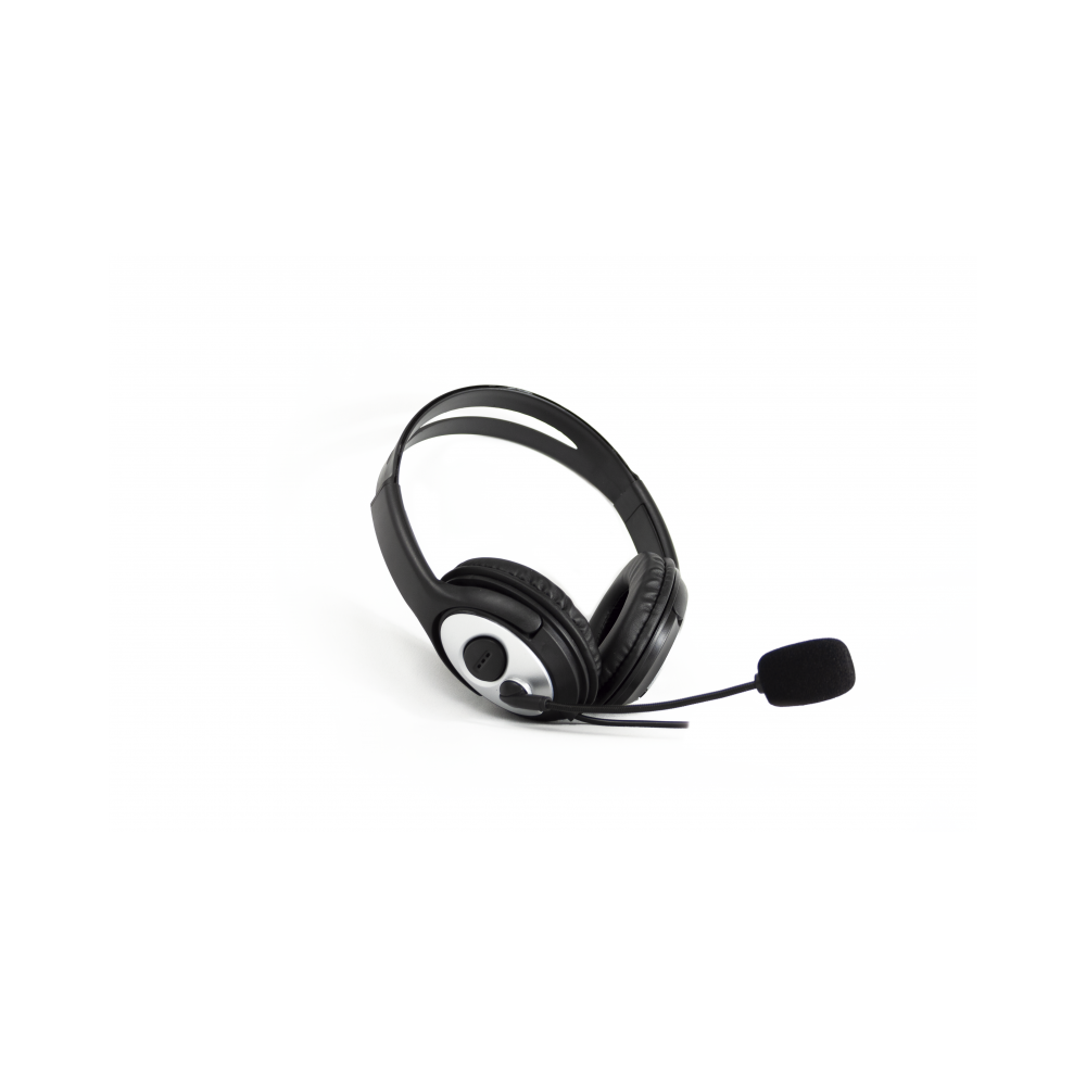 CoolBox coolCHAT 3.5 Auriculares Alámbrico Diadema LlamadasMúsica Negro, Plata