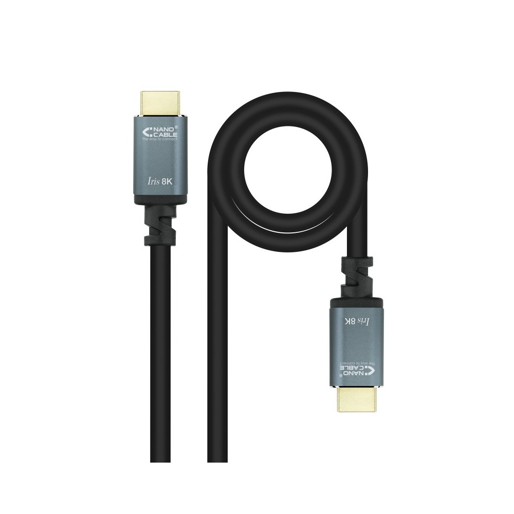 Nanocable Cable HDMI 2.1 IRIS 8K AM-AM, Negro, 3 Metros