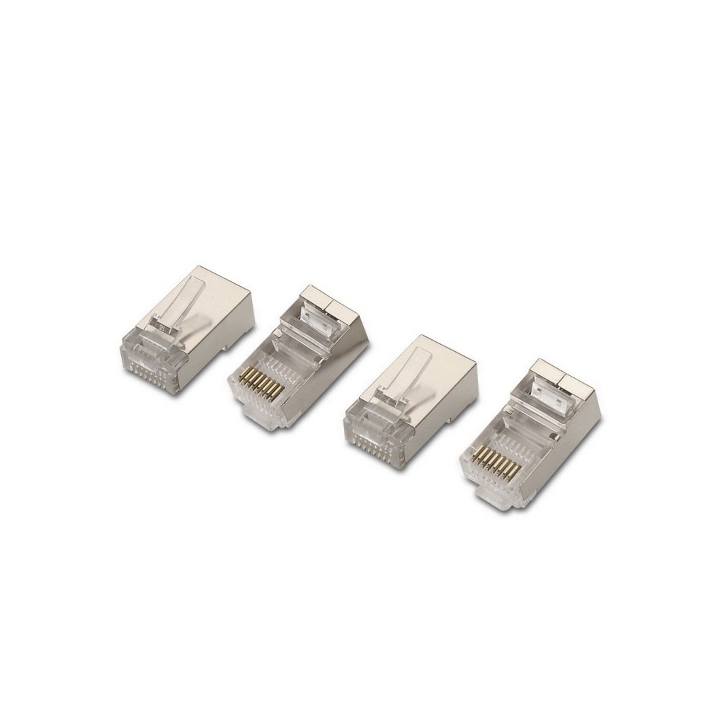 AISENS A139-0298 conector RJ-45 Acero inoxidable, Transparente