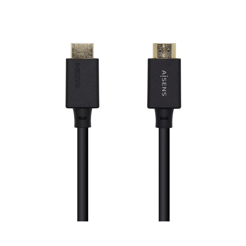 AISENS Cable HDMI V2.1 Ultra Alta Velocidad  HEC Certificado 8k@60Hz 48Gbps, AM-AM, Negro, 1.0m