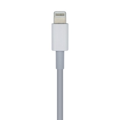 AISENS Cable USB 2.0 USB-С A Lightning PD 2A, LightningM-USB-СM, Blanco, 1.0m