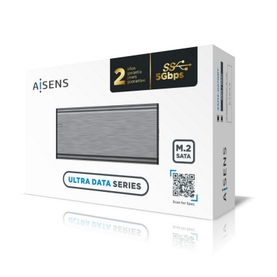 AISENS Caja Externa M.2 (NGFF) ASM2-007GRY SATA A USB3.1 Gen1, Gris