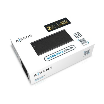 AISENS Caja Externa M.2 (NGFF) ASM2-008B NVMe a USB3.2 Gen2, Negra