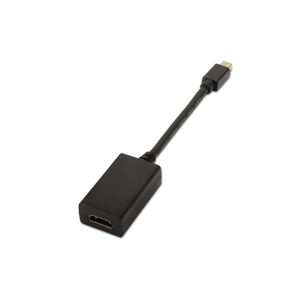 AISENS A125-0137 adaptador de cable de vídeo 0,15 m Mini DisplayPort HDMI Negro