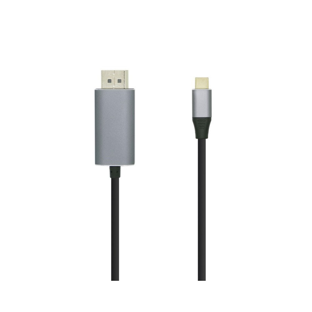 AISENS Cable conversor USB-C a Displayport 4K@60HZ, USB-CM-DPM, Negro, 1.8m