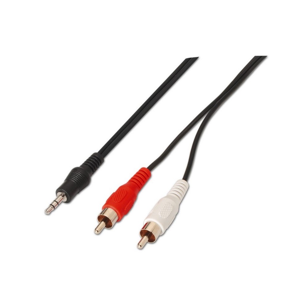 AISENS A128-0147 cable de audio 1,5 m 3,5mm 2 x RCA Negro