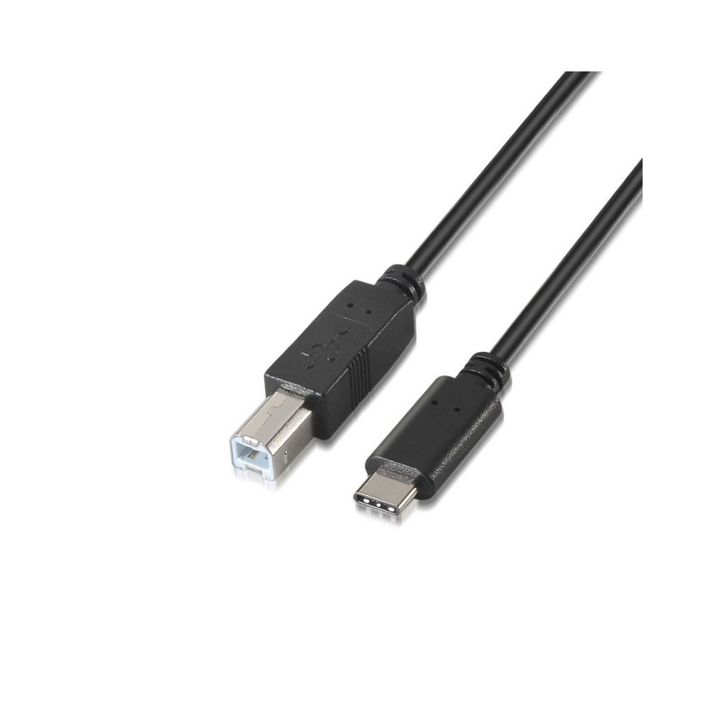 AISENS A107-0054 cable USB 2 m USB 2.0 USB C USB B Negro