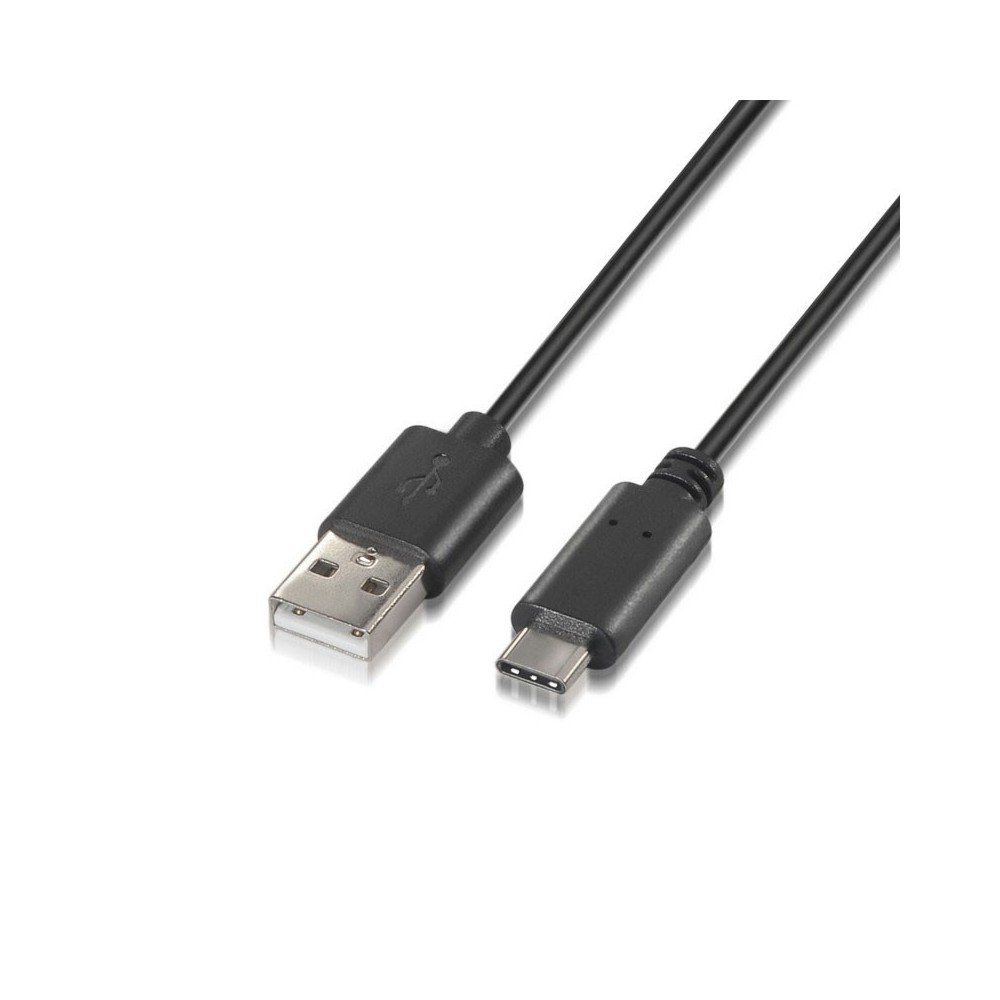 AISENS A107-0052 cable USB 2 m USB 2.0 USB A USB C Negro