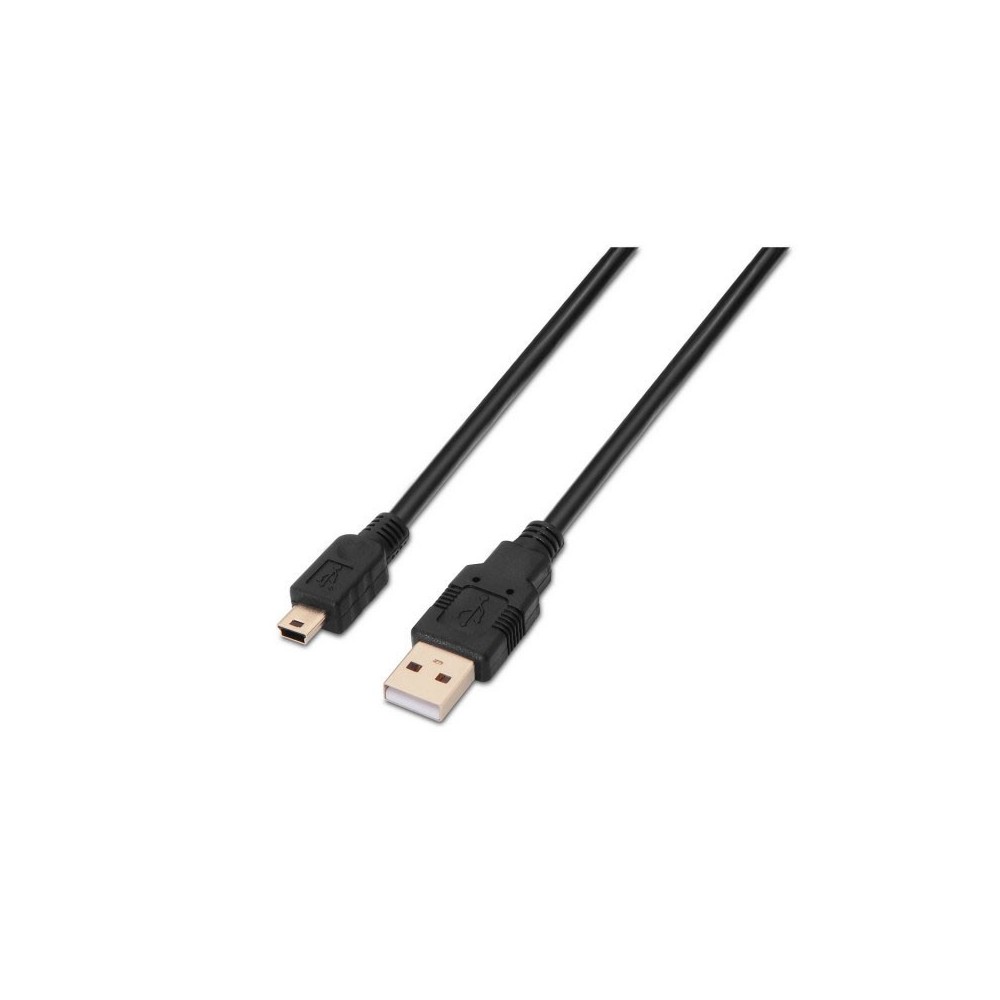 AISENS A101-0023 cable USB 0,5 m USB 2.0 USB A Mini-USB B Negro