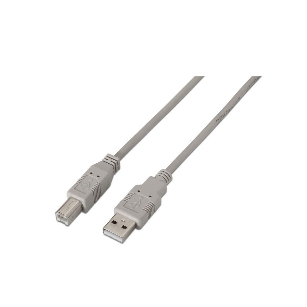 AISENS A101-0001 cable USB 1 m USB 2.0 USB A USB B Beige