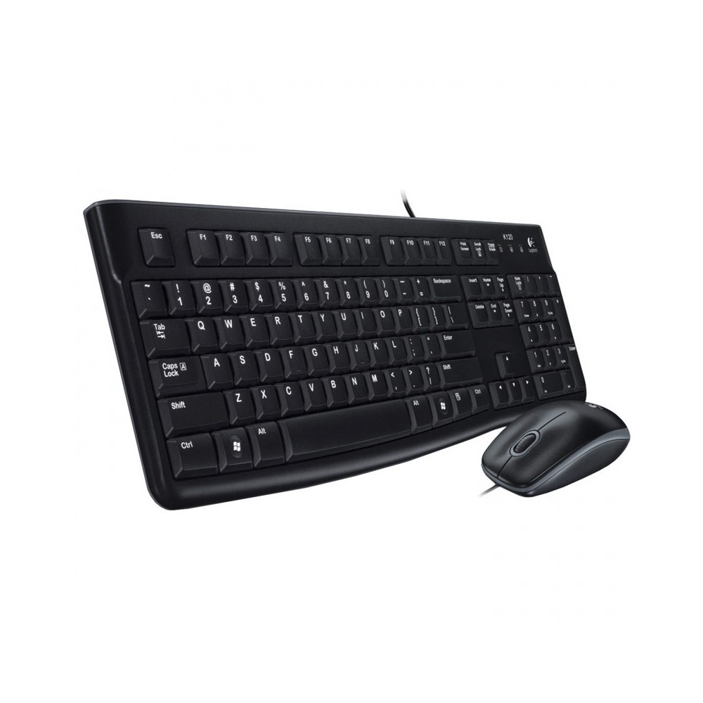 Logitech Desktop MK120 teclado Ratón incluido USB QWERTY Español Negro