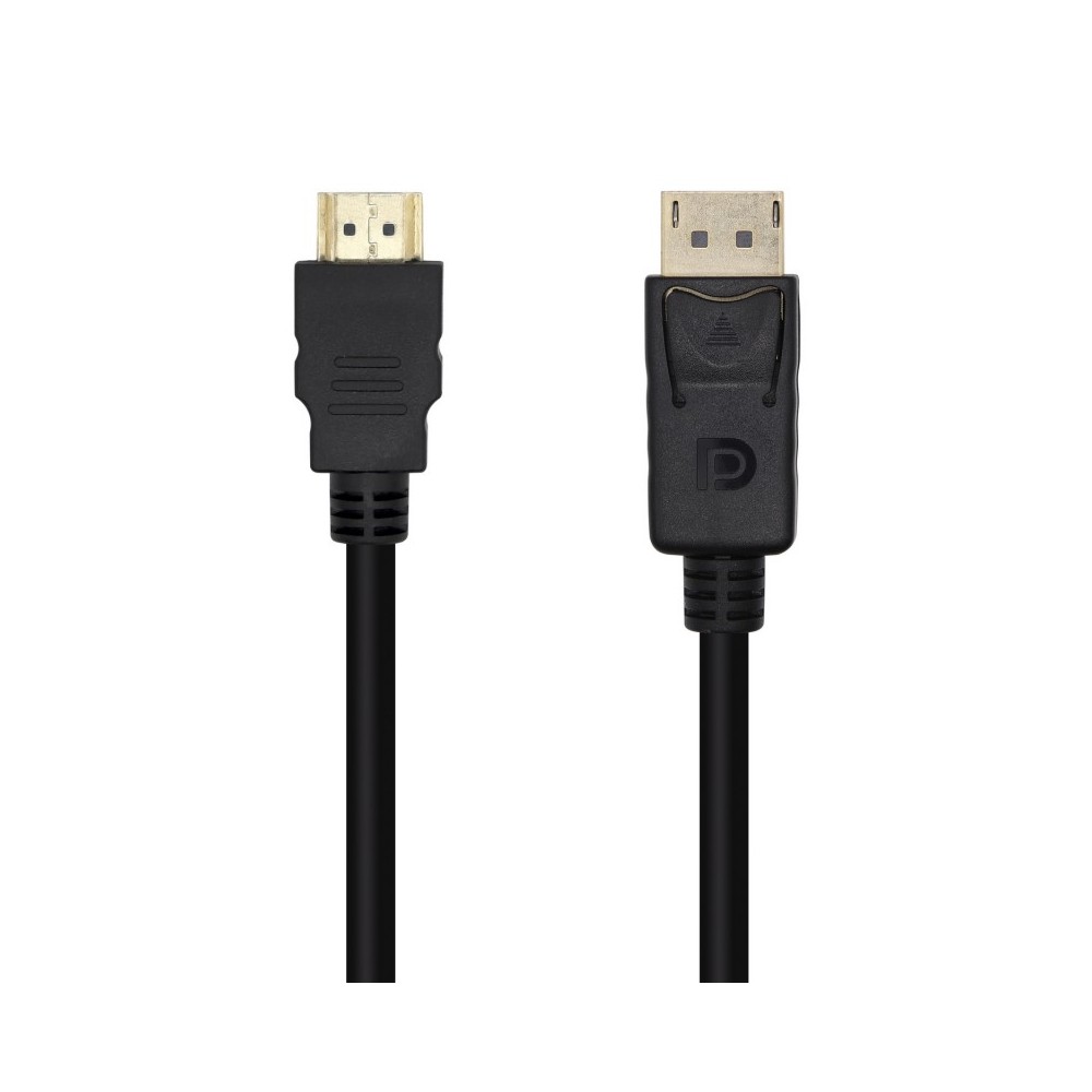 AISENS Cable Conversor DisplayPort A HDMI, DPM-HDMIM, Negro, 3.0m