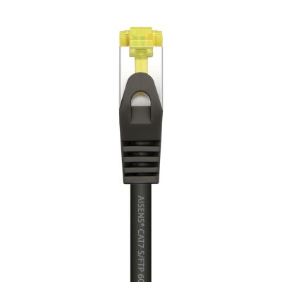 AISENS Cable De Red Latiguillo RJ45 LSZH Cat.7 600 MHz SFTP PIMF AWG26, Negro, 1.0 m