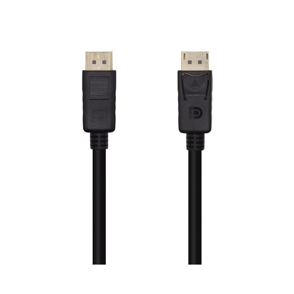 AISENS Cable DisplayPort V1.2 4K@60Hz, DPM-DPM, Negro, 1.0m