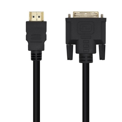 AISENS Cable DVI A HDMI, DVI 18+1M-HDMI AM, Negro, 3.0m