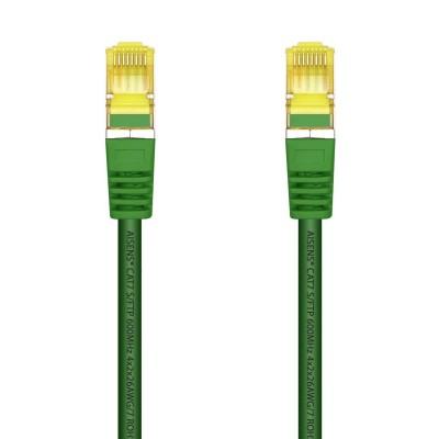 AISENS Cable De Red Latiguillo RJ45 LSZH Cat.7 600 MHz SFTP PIMF AWG26, Verde, 1.0 m