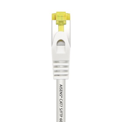 AISENS Cable De Red Latiguillo RJ45 LSZH Cat.7 600 MHz SFTP PIMF AWG26, Blanco, 25 cm