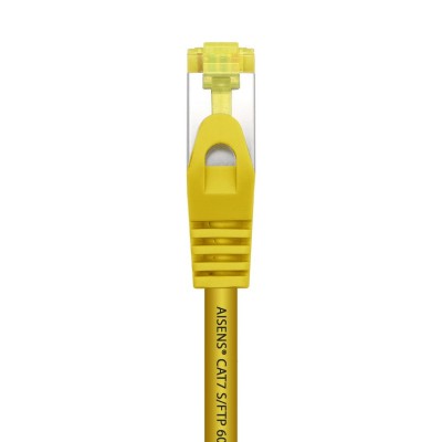 AISENS Cable De Red Latiguillo RJ45 LSZH Cat.7 600 MHz SFTP PIMF AWG26, Amarillo, 0.5 m