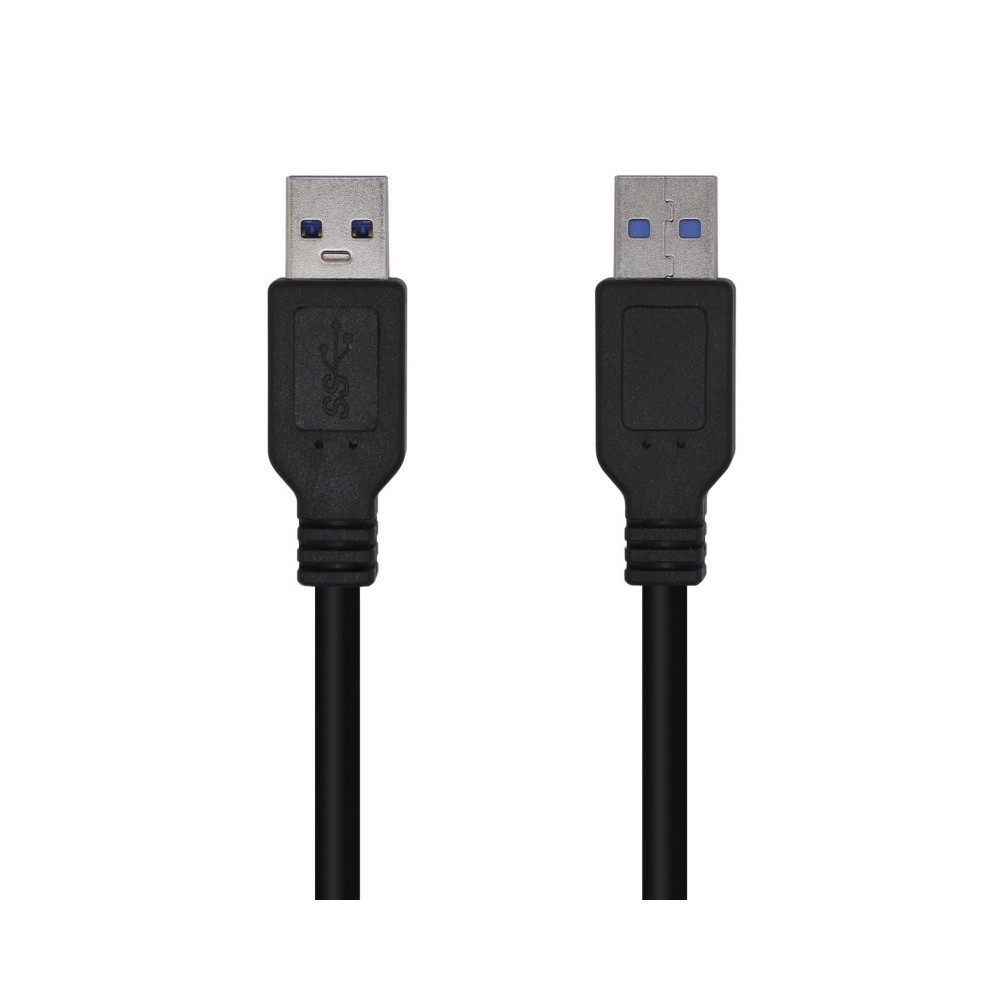 AISENS Cable USB 3.0, Tipo AM-AM, Negro, 1.0m