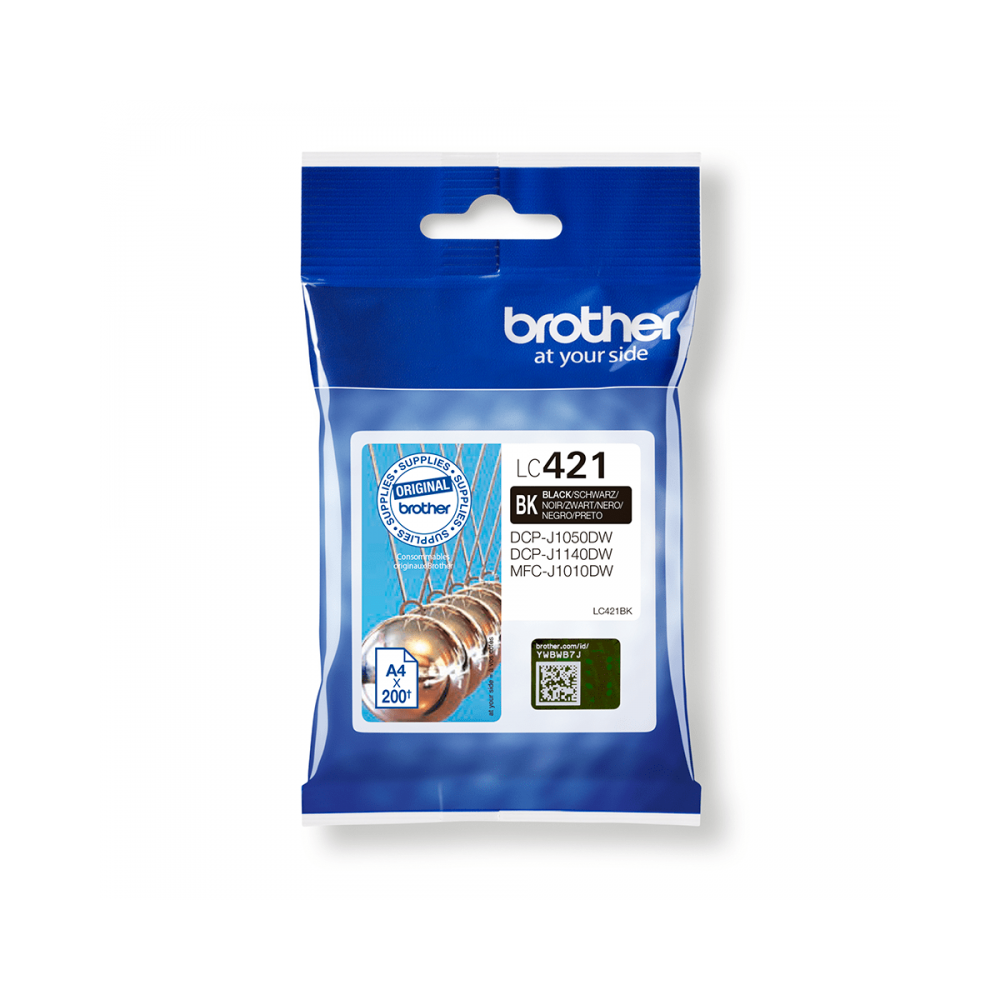 Brother LC-421BK cartucho de tinta 1 pieza(s) Original Negro