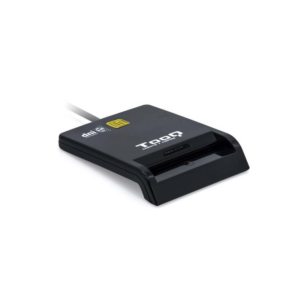 TooQ Lector de Tarjetas Inteligentes DNIe SIM USB-C, Negro
