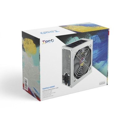 TooQ TQAPOLO-500SP unidad de fuente de alimentación 500 W 20+4 pin ATX ATX Plata