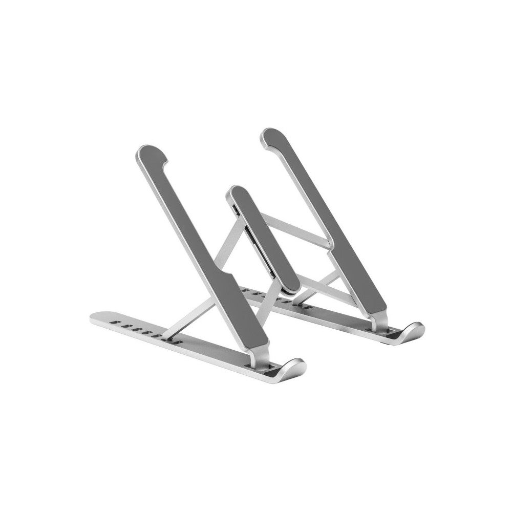 AISENS Soporte De Sobremesa Ajustable Para Portatil  Tablet, Plata