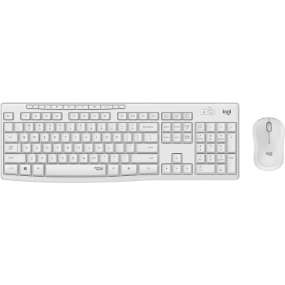 Logitech MK295 Silent Wireless Combo teclado Ratón incluido USB QWERTY Español Blanco