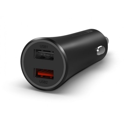 Xiaomi Mi 37W Dual-Port Car Charger Universal Negro Encendedor de cigarrillos Auto