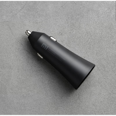 Xiaomi Mi 37W Dual-Port Car Charger Universal Negro Encendedor de cigarrillos Auto