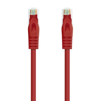 Nanocable Cable Red Latiguillo RJ45 LSZH CAT.6A UTP AWG24, Rojo, 25 cm