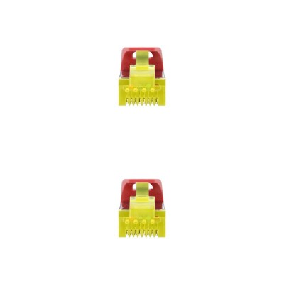Nanocable Cable Red Latiguillo RJ45 LSZH CAT.6A SFTP AWG26, Rojo, 30 cm