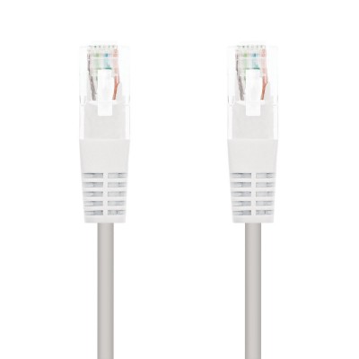 Nanocable Cable Red Latiguillo RJ45 CAT.6 UTP AWG24, Blanco, 30 cm