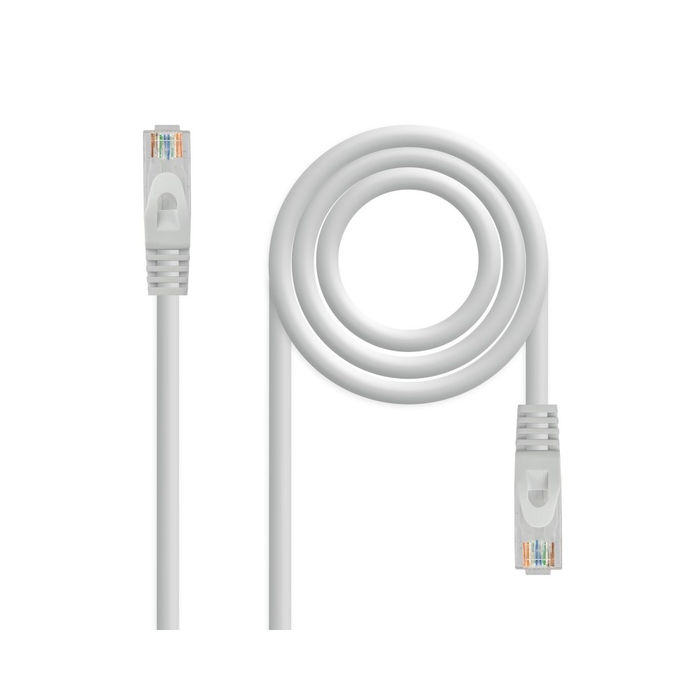 Nanocable Cable Red Latiguillo RJ45 LSZH CAT.6A UTP AWG24, Gris, 30 cm