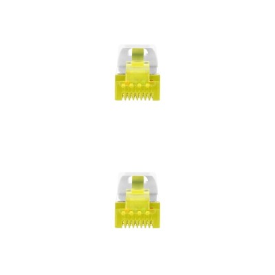 Nanocable Cable Red Latiguillo RJ45 LSZH CAT.6A SFTP AWG26, Blanco, 25 cm