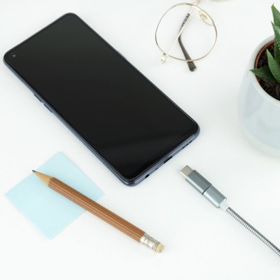 Nanocable Adaptador USB-C a Micro USB, USB-CM-Micro BH, Aluminio, Gris