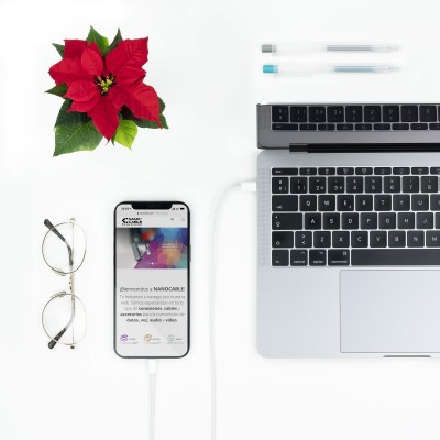 Nanocable Cable Lightning a USB-C, 50 cm