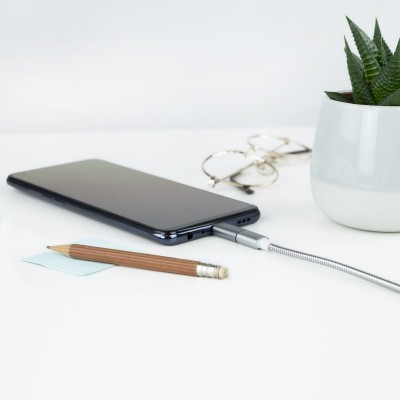 Nanocable Adaptador USB-C a Micro USB, USB-CM-Micro BH, Aluminio, Gris