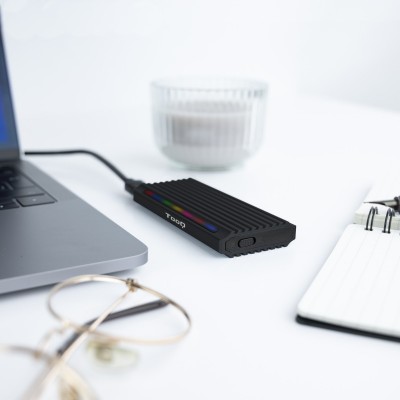 TooQ Shinobi Caja externa para unidad de estado sólido (SSD) Negro M.2
