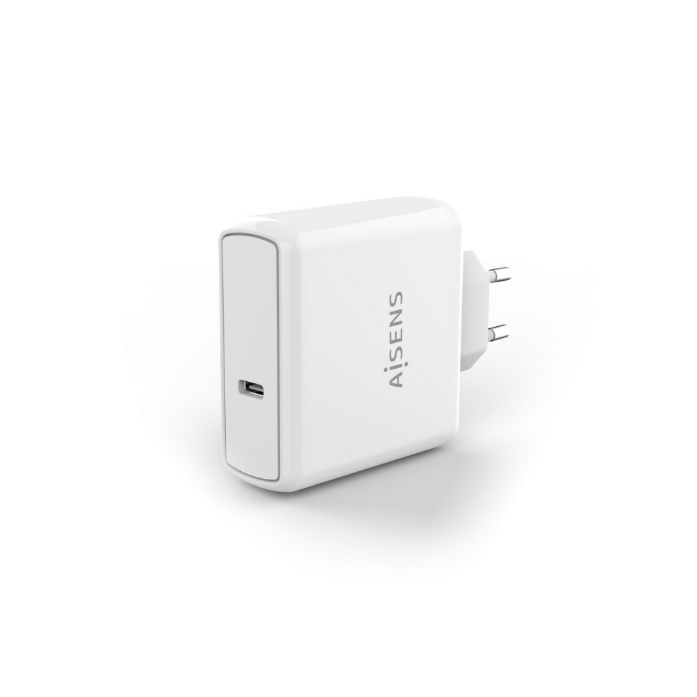 AISENS Cargador PD3.0 QC3.0 1 Puerto 1xUSB-C 60W, Blanco